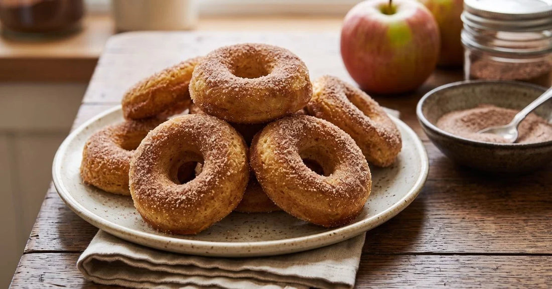 Gesunde Apfel-Donuts