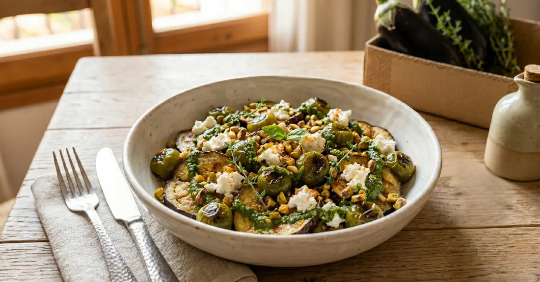 Warmer Auberginensalat