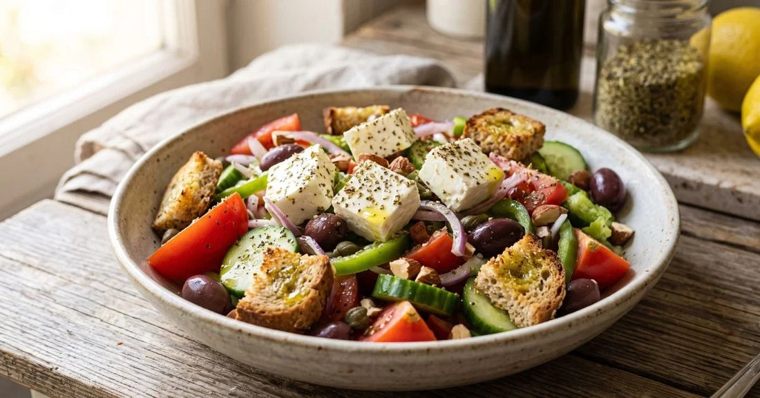 Griechischer Salat mit Feta-Käse