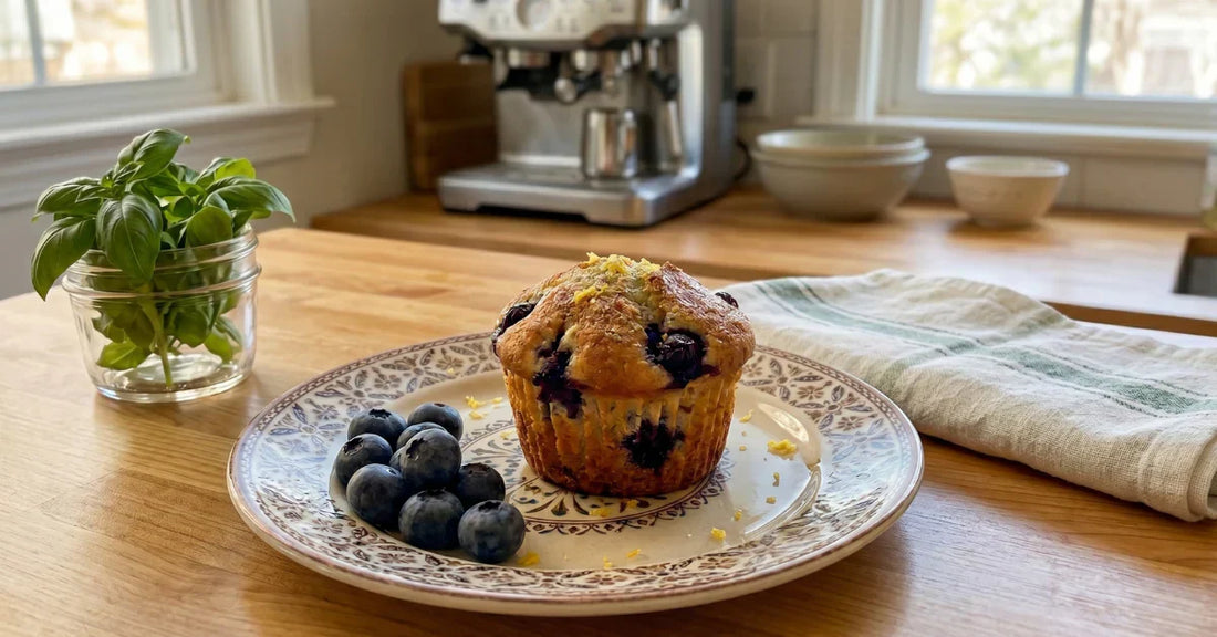 Blaubeermuffins aus der Heißluftfritteuse