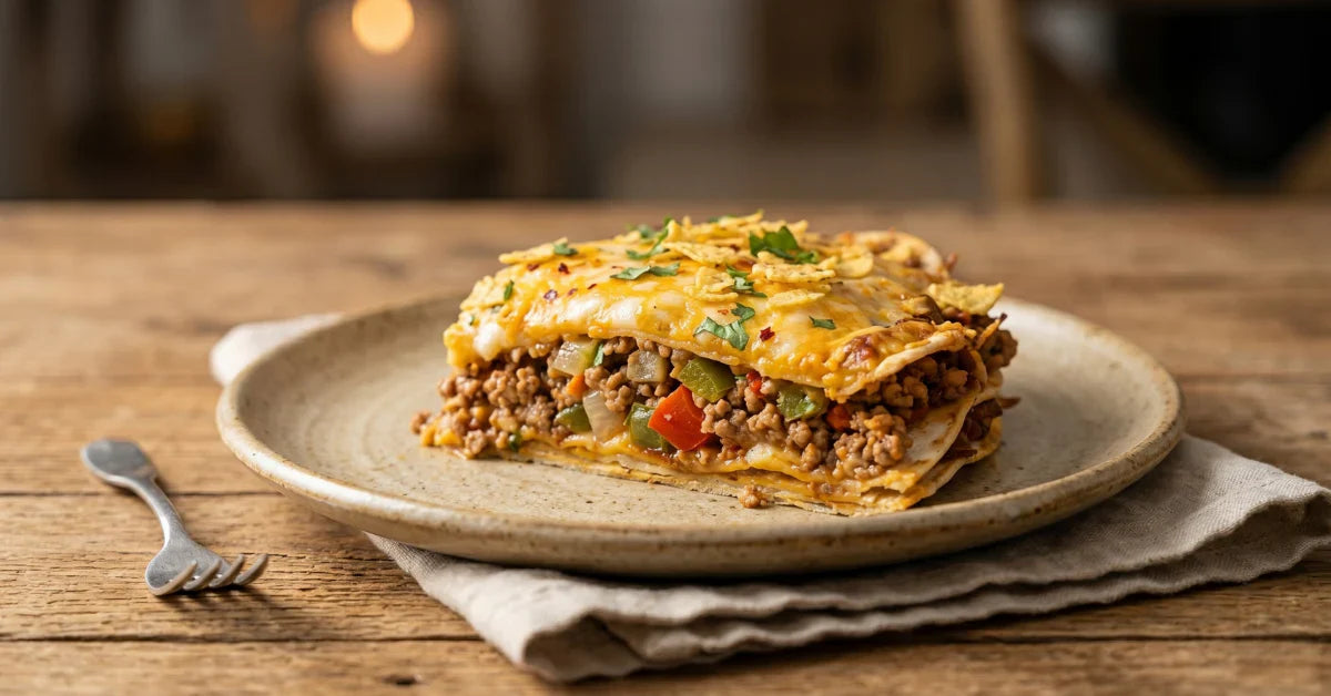 Hackfleisch-Auflauf aus der Heißluftfritteuse