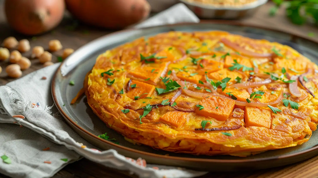 Vegane Süßkartoffel-Tortilla