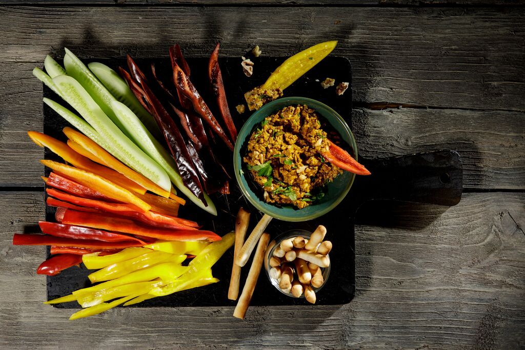 Scharfer Muhammara-Dip mit Sweet Palermo